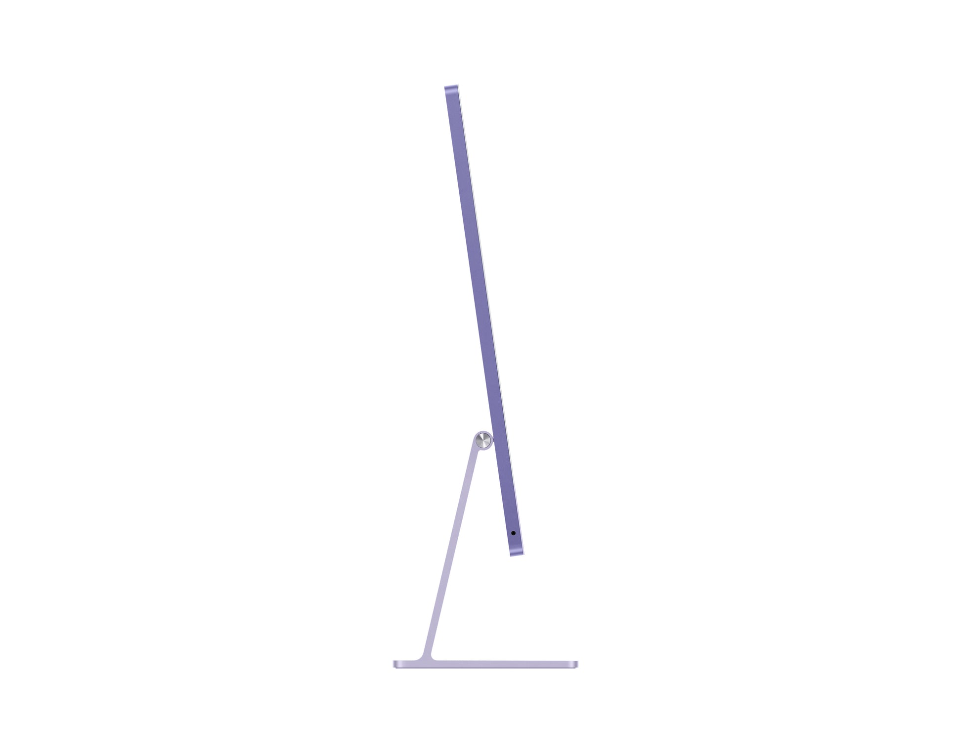purple imac on a white background