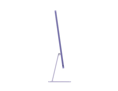 purple imac on a white background