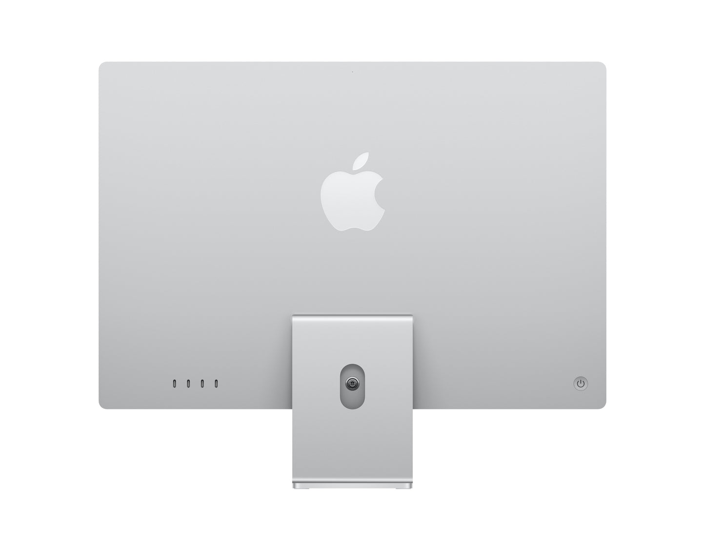 silver imac on a white background
