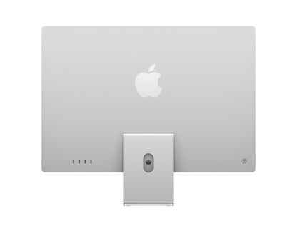 silver imac on a white background