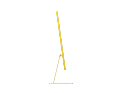 yellow imac on a white background