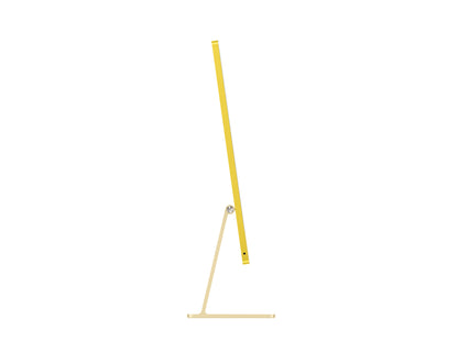 yellow imac on a white background