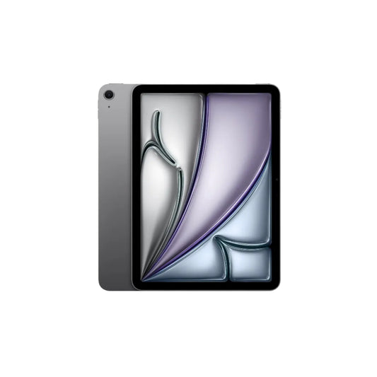 gray ipad on a white background