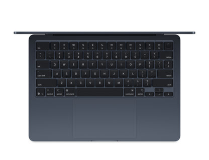 midnight macbook on a white background