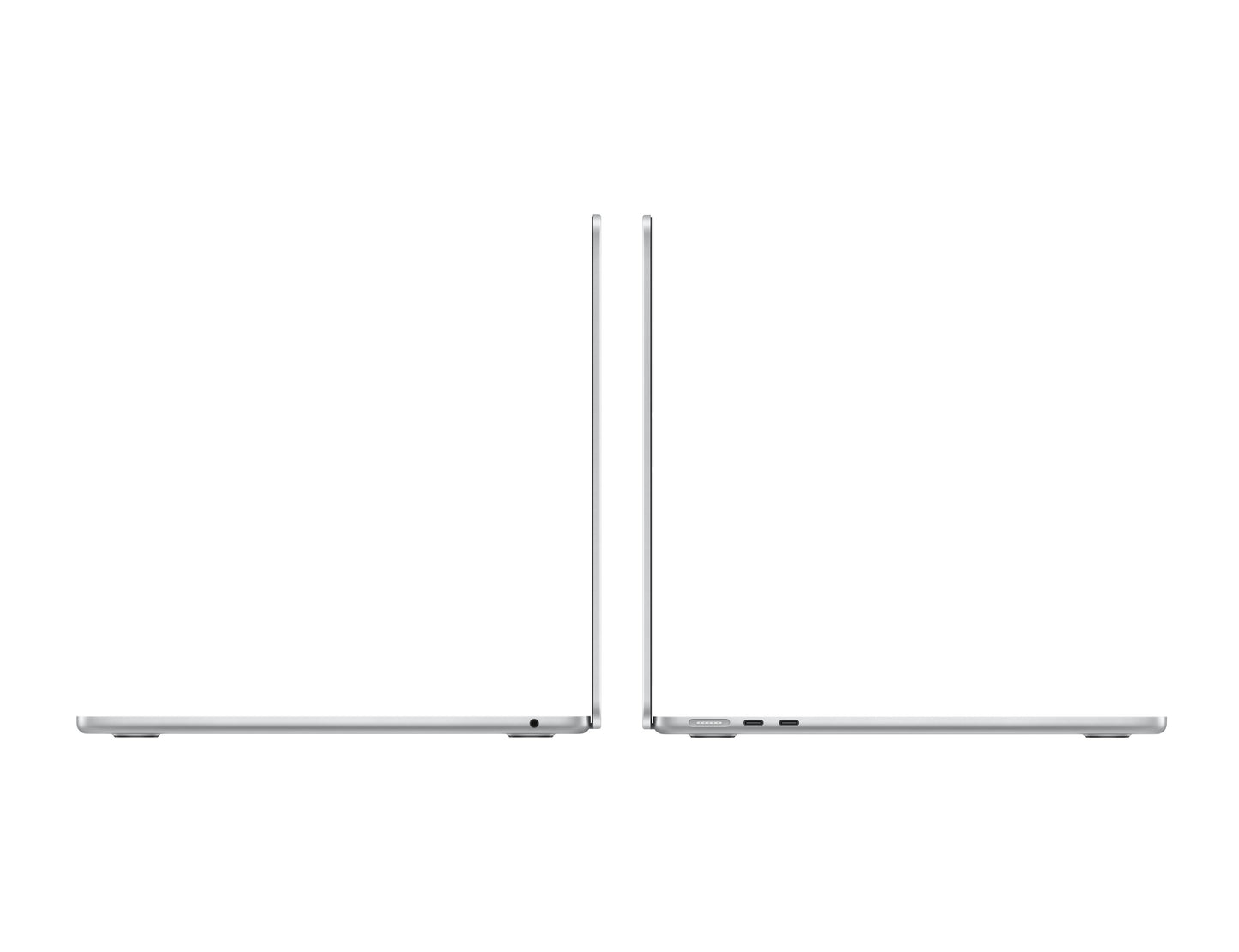 silver macbook on a white background
