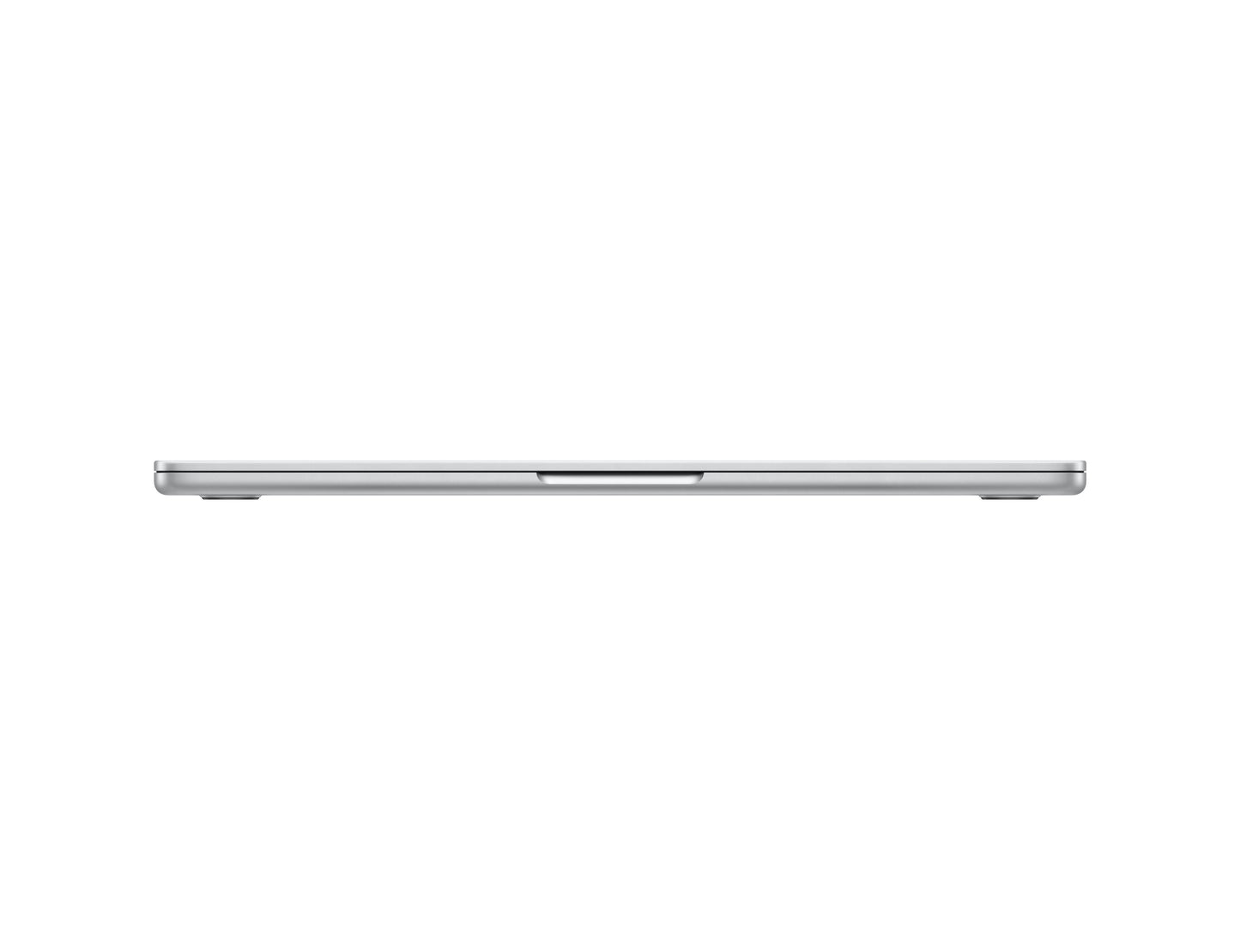 silver macbook on a white background