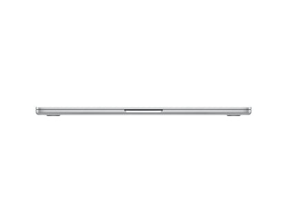 silver macbook on a white background