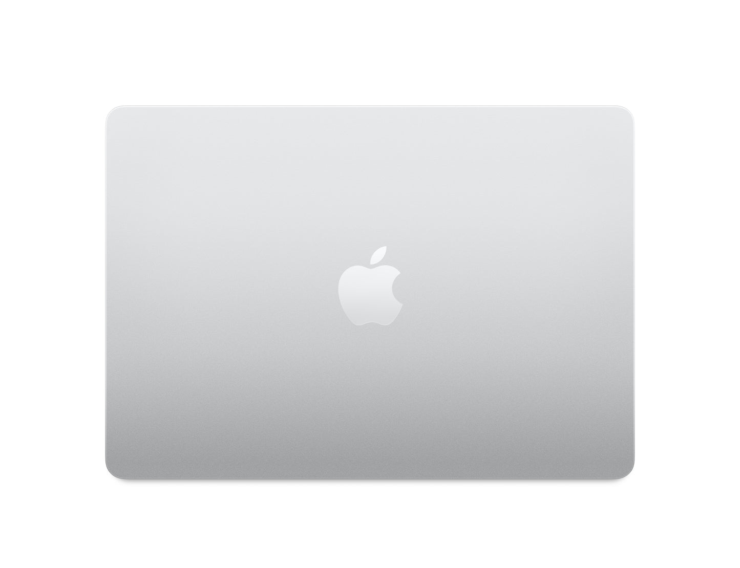 silver macbook on a white background