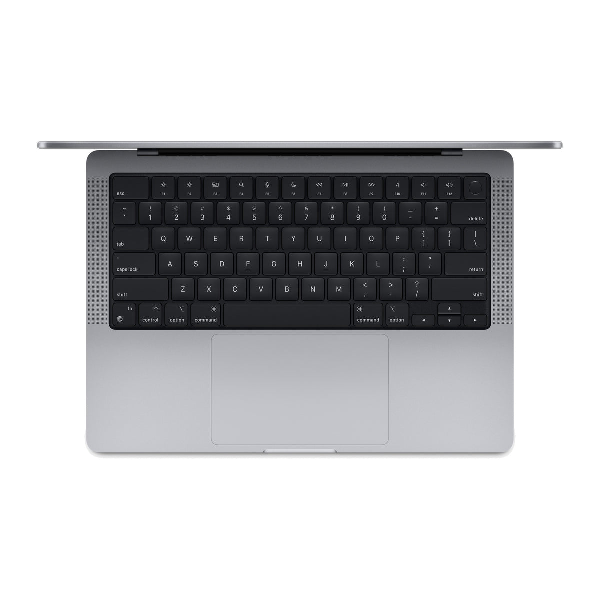 Apple MacBook Pro 14-inch M2 Pro 16GB 512GB Space Grey – keyboard and trackpad from above
