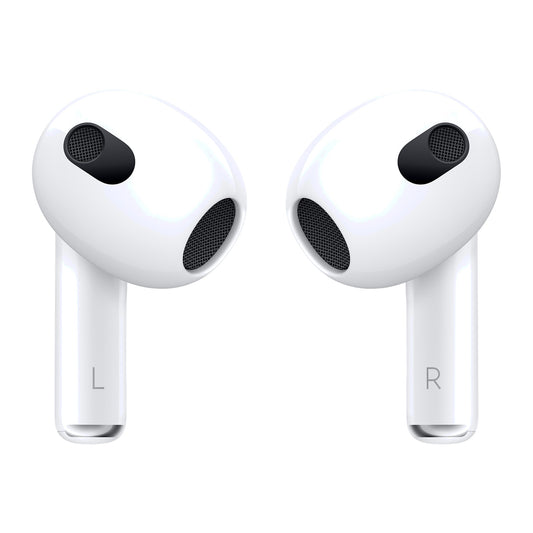 Apple AirPods 3 earbuds in open MagSafe Charging Case