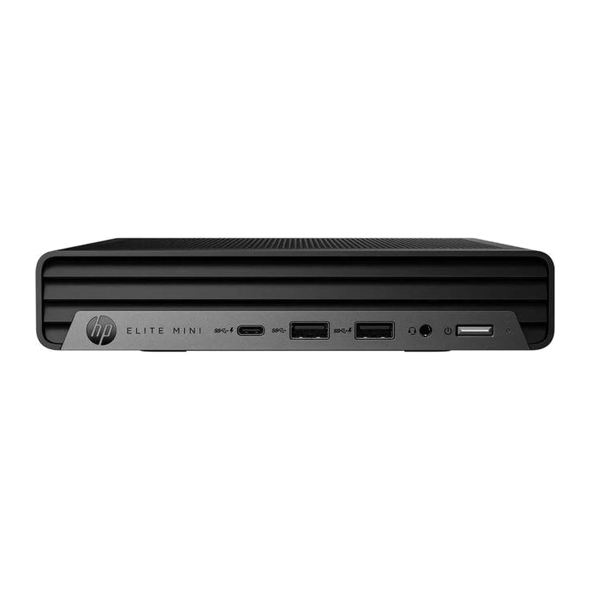 HP Elite Mini computer on a white background