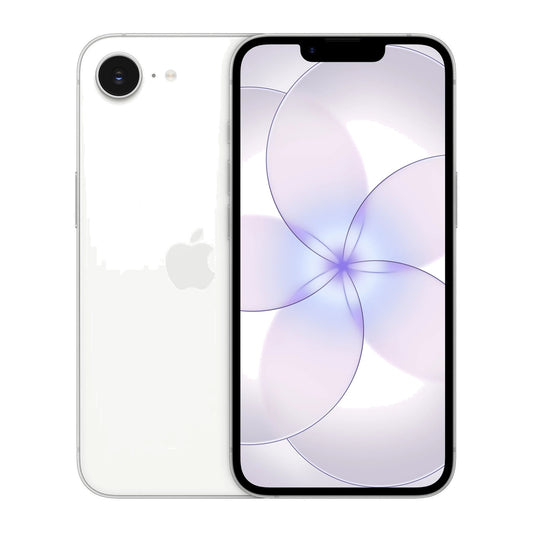 White iphone on white background