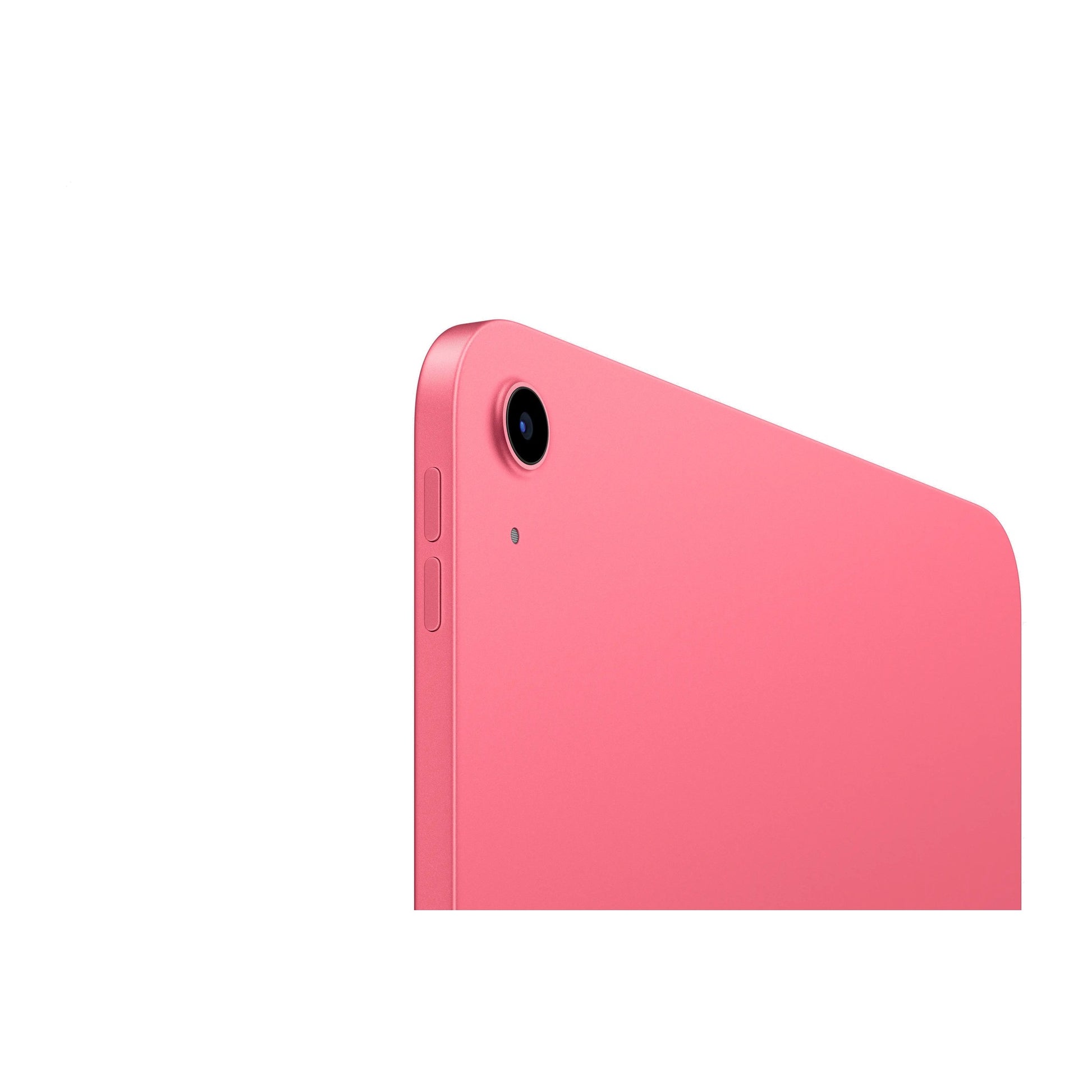 pink ipad on a white background