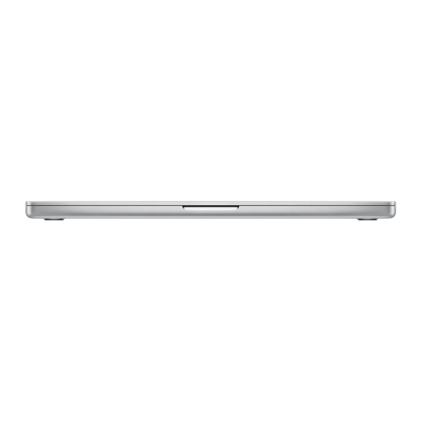 silver macbook pro on white background
