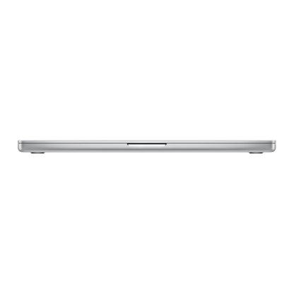 silver macbook pro on white background
