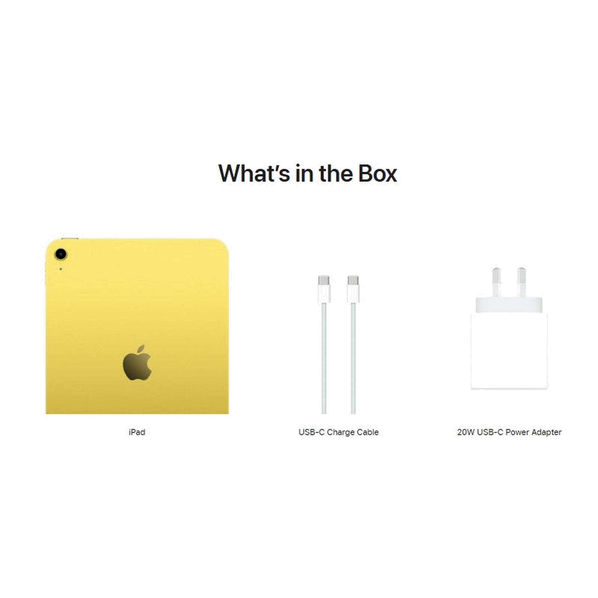 yellow ipad on a white background