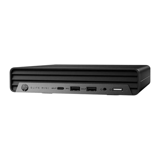 HP Elite Mini computer on a white background