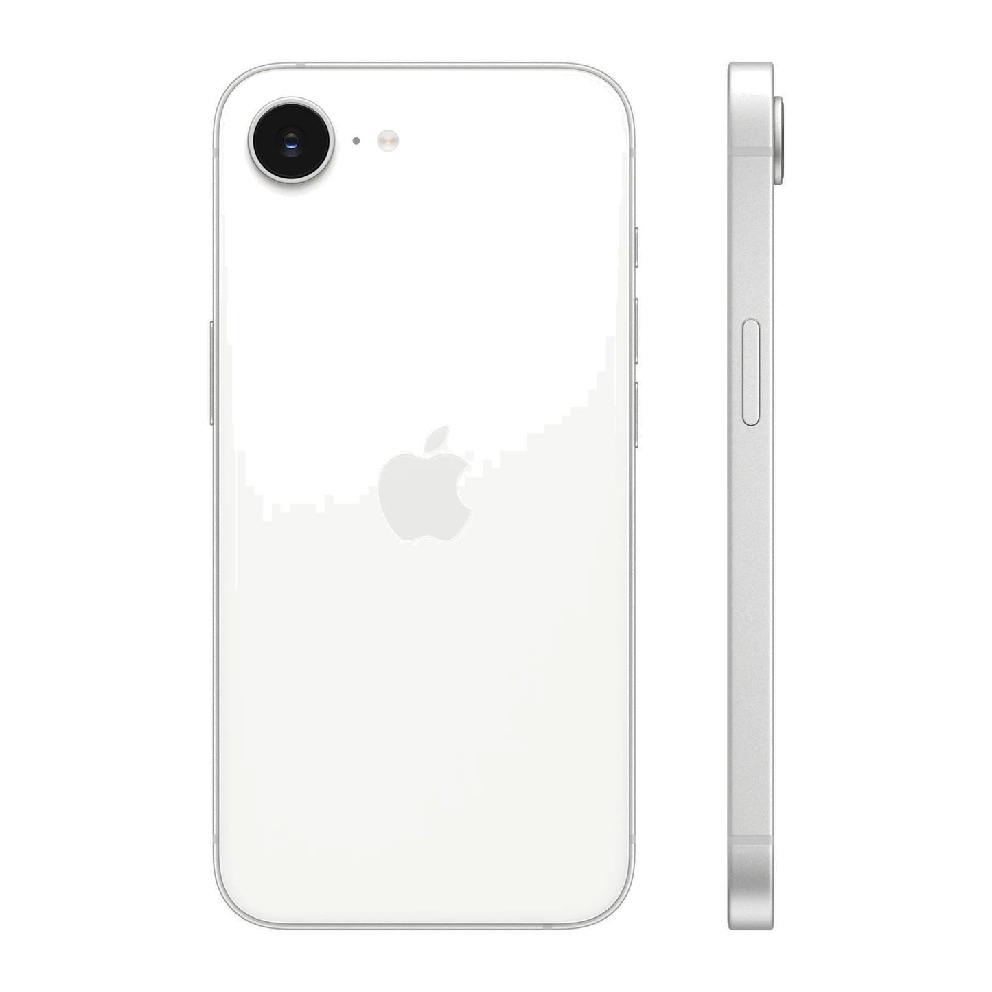 White iphone on white background