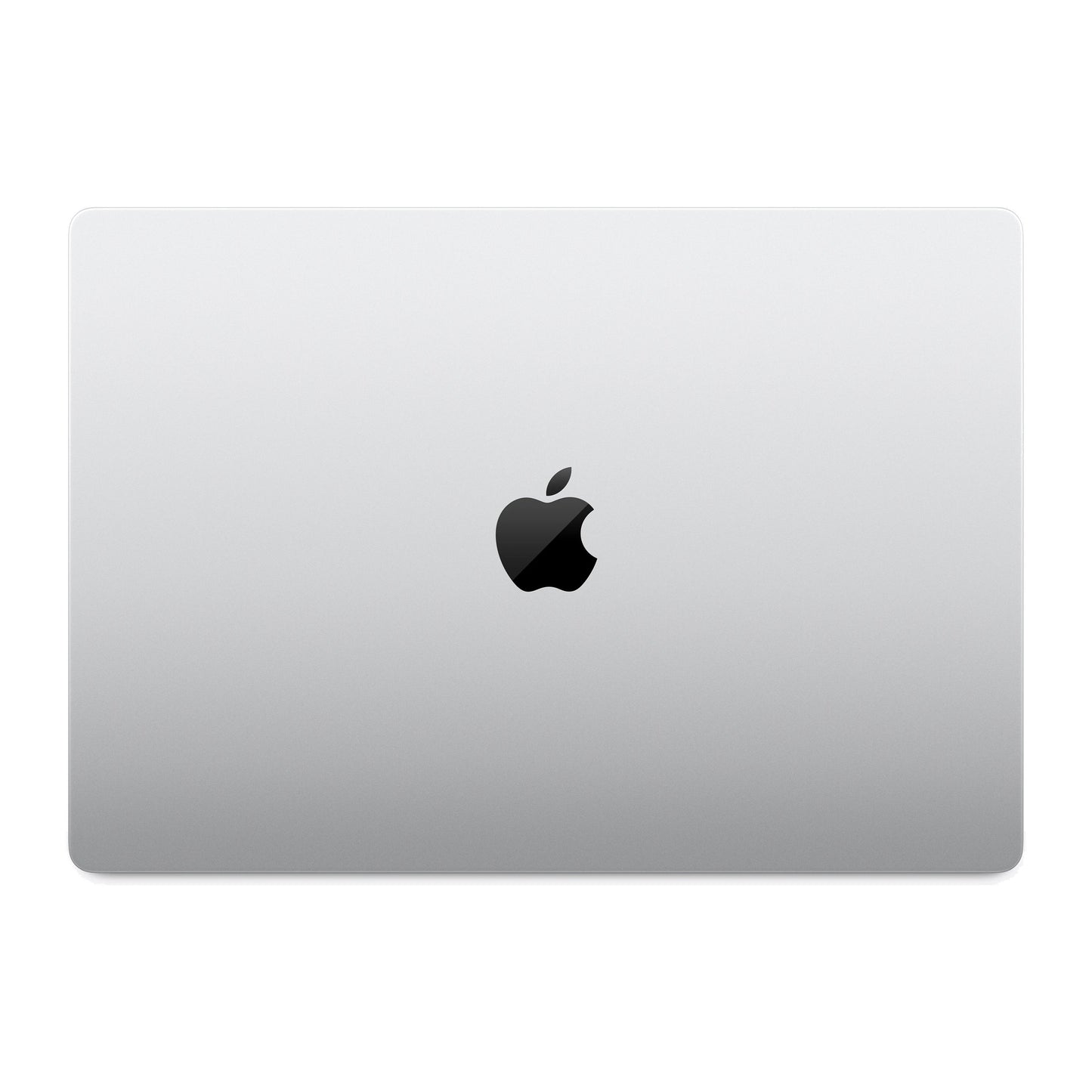 silver macbook pro on white background