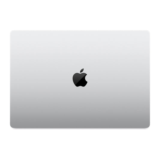 silver macbook pro on white background