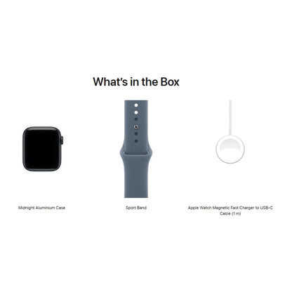 Apple Watch SE 3 - GPS 40mm - Midnight Aluminium Case Anchor Blue Sport Band M/L – image 4