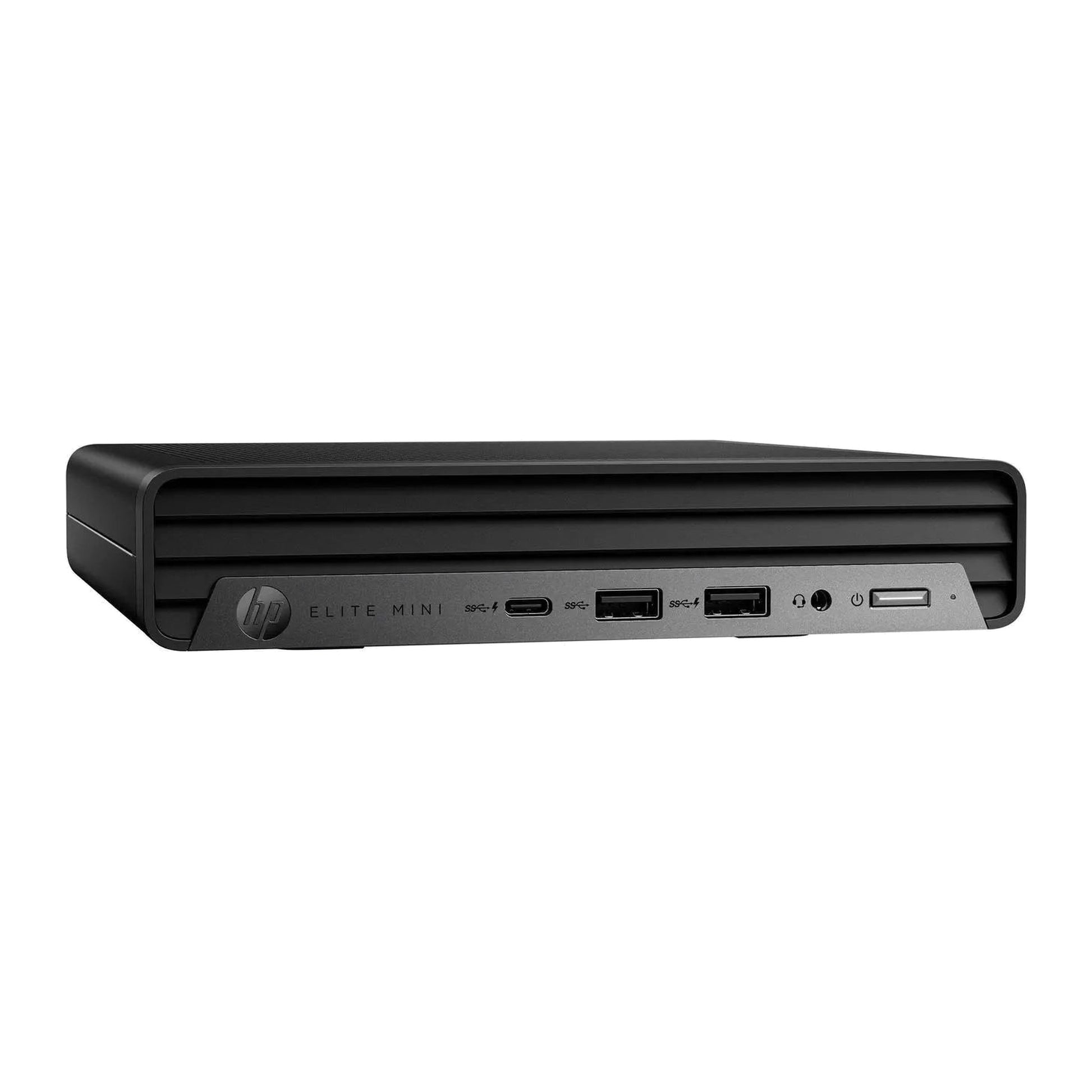 HP Elite Mini computer on a white background