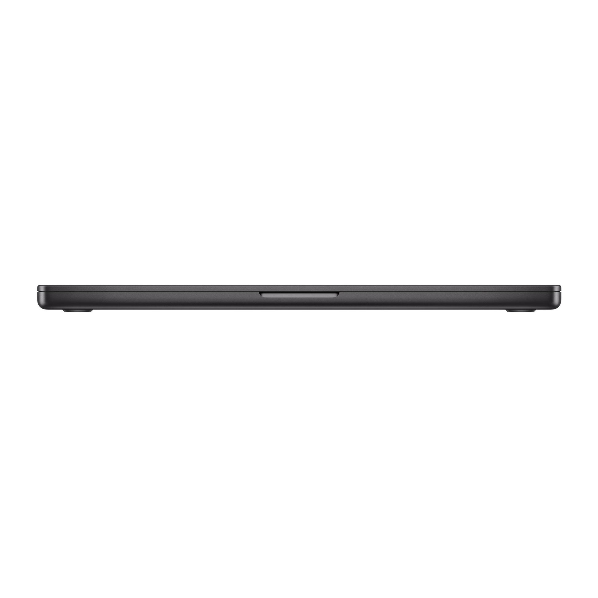 black macbook pro on white background