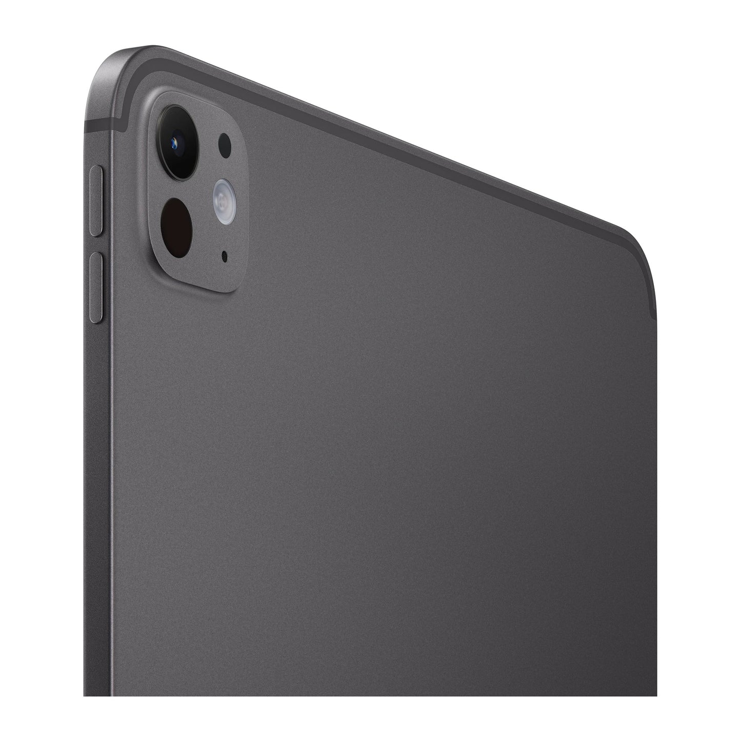 black ipad on a white background