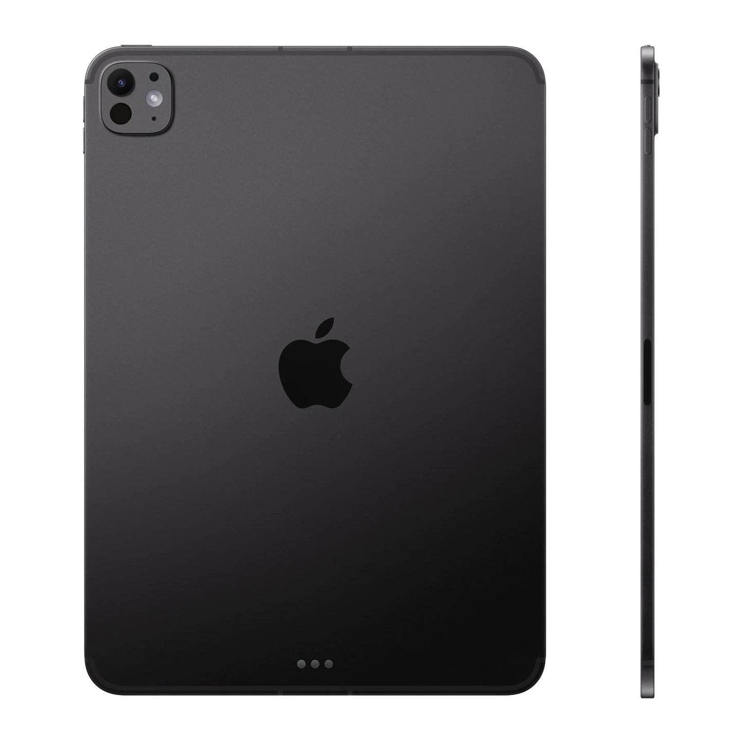 black ipad on a white background