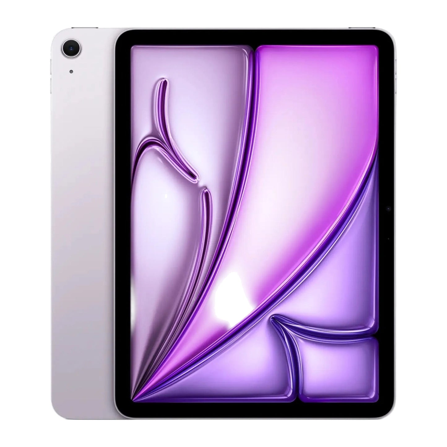 purple ipad on a white background