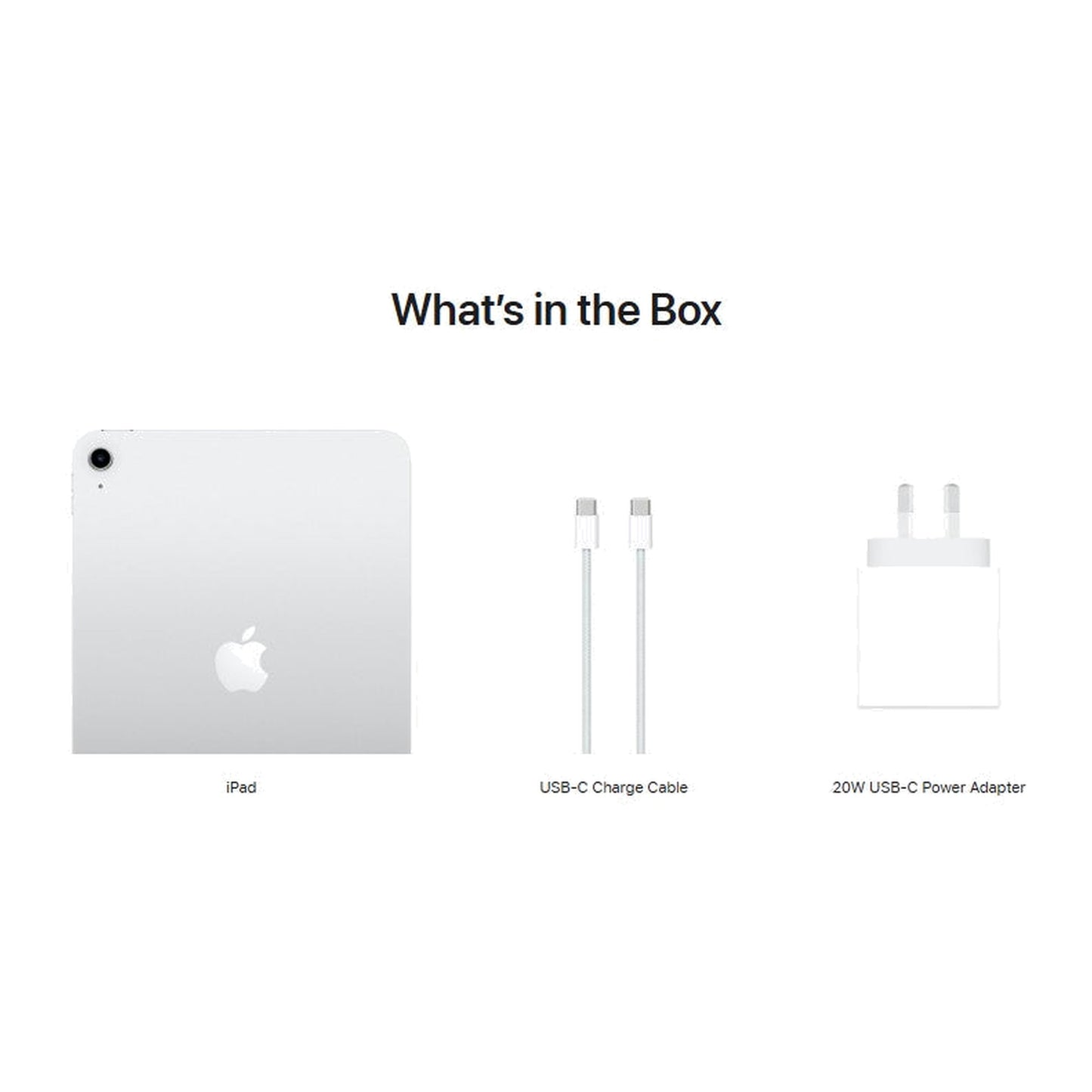 silver ipad on a white background