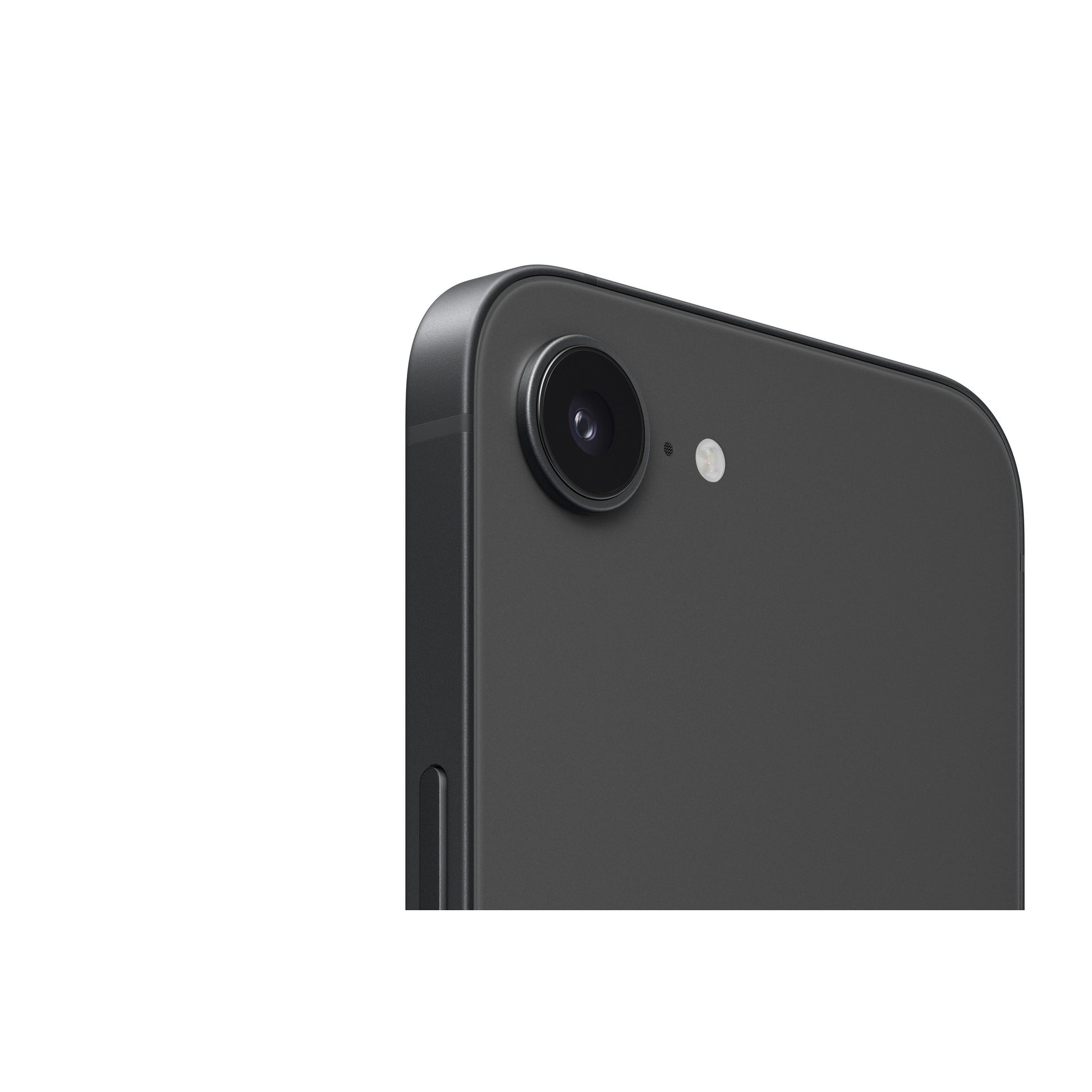 black iphone on white background