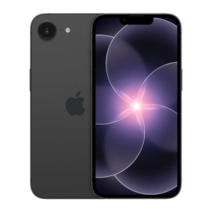 black iphone on white background