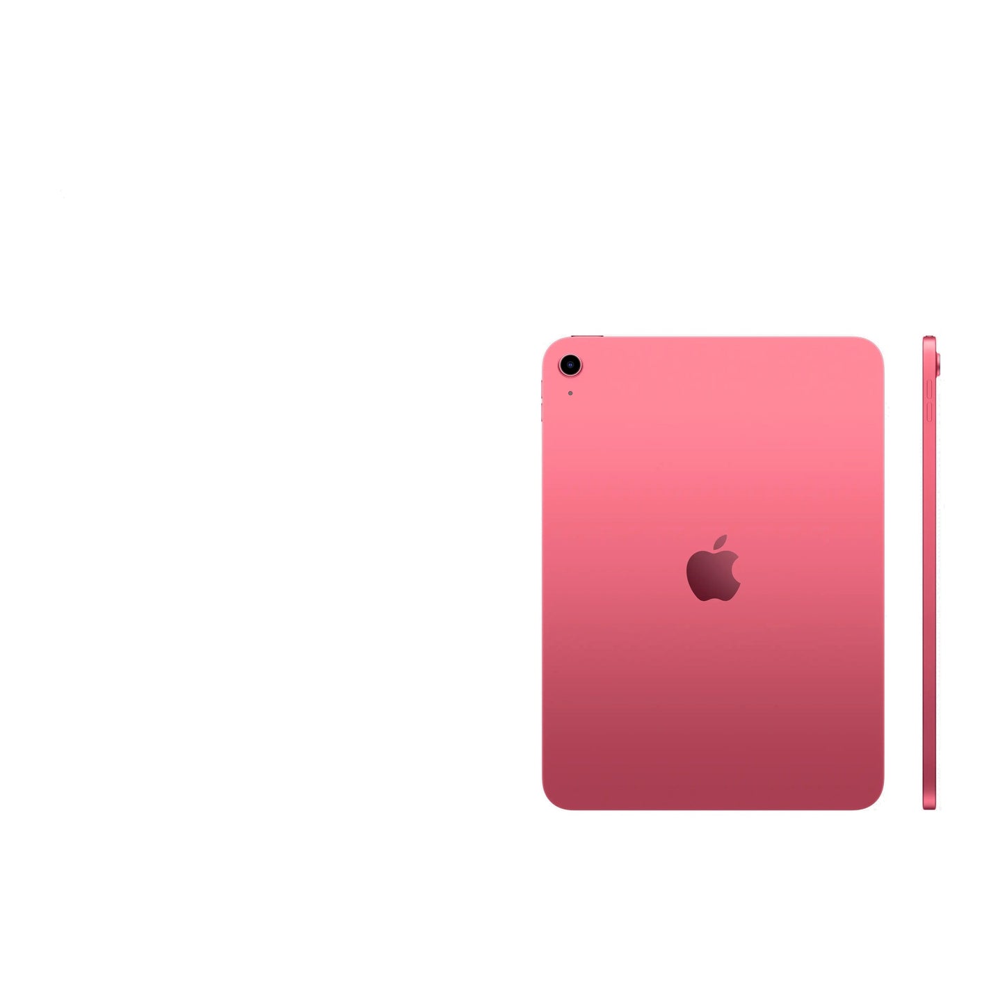 pink ipad on a white background