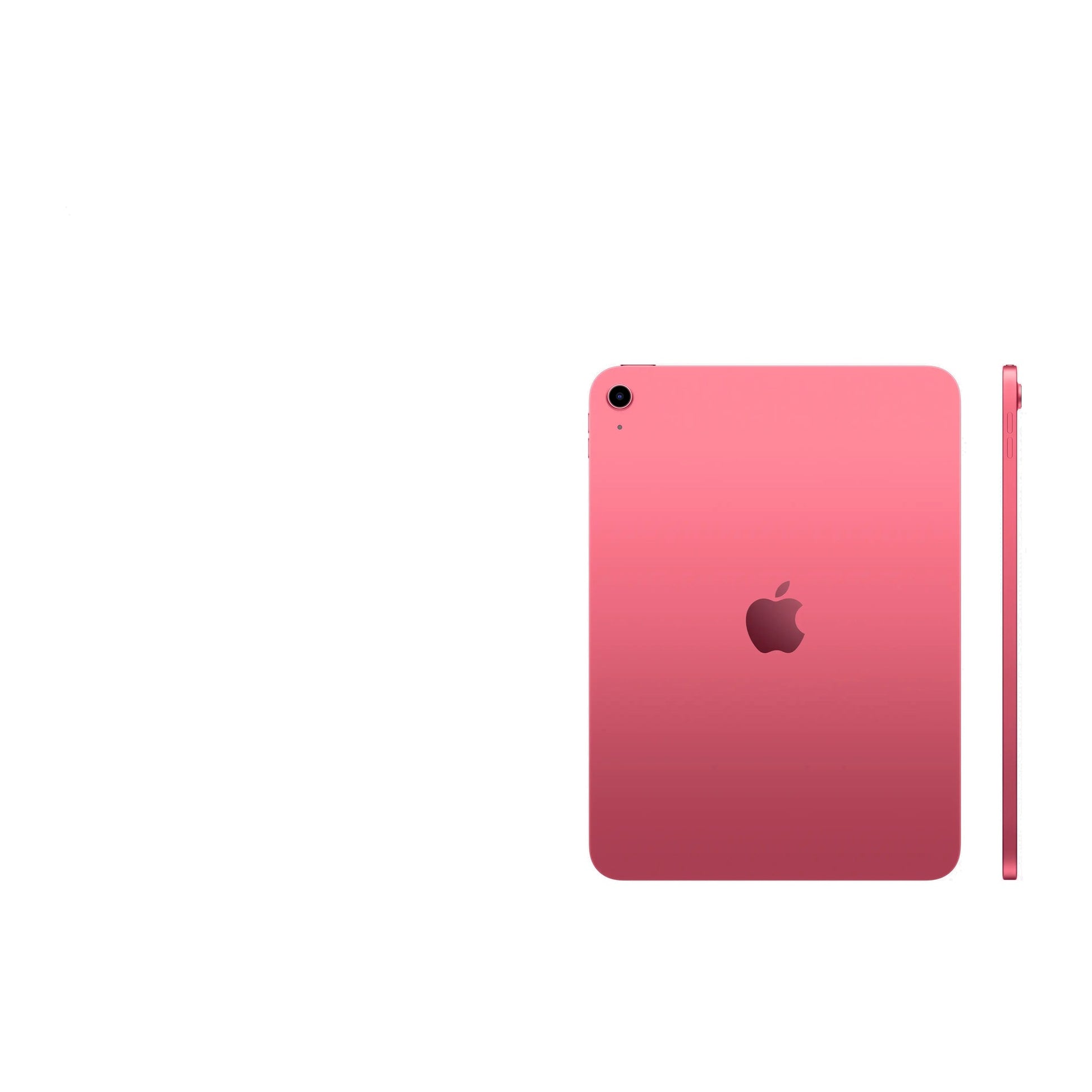 pink ipad on a white background