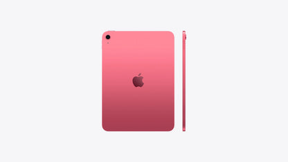 pink ipad on a white background
