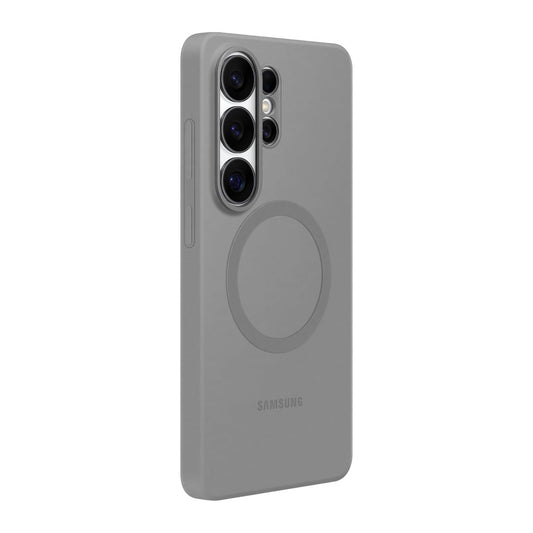 grey silicone magnet case on white background