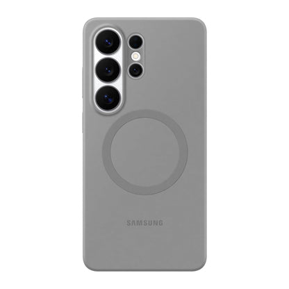 grey silicone magnet case on white background