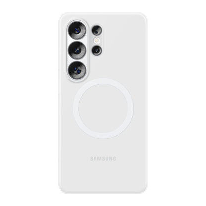 white silicone magnet case on white background