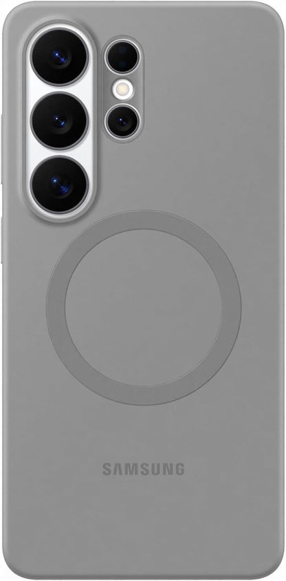 grey silicone magnet case on white background