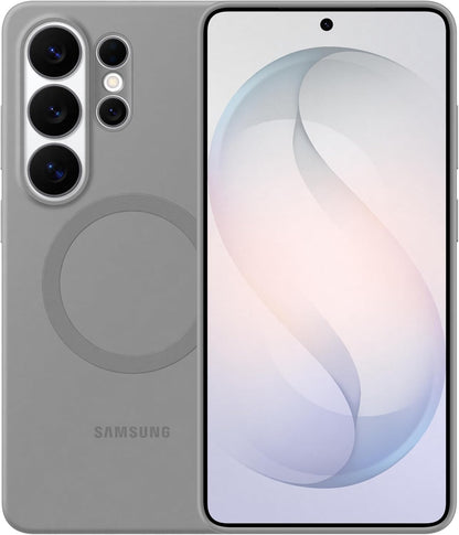 grey silicone magnet case on white background
