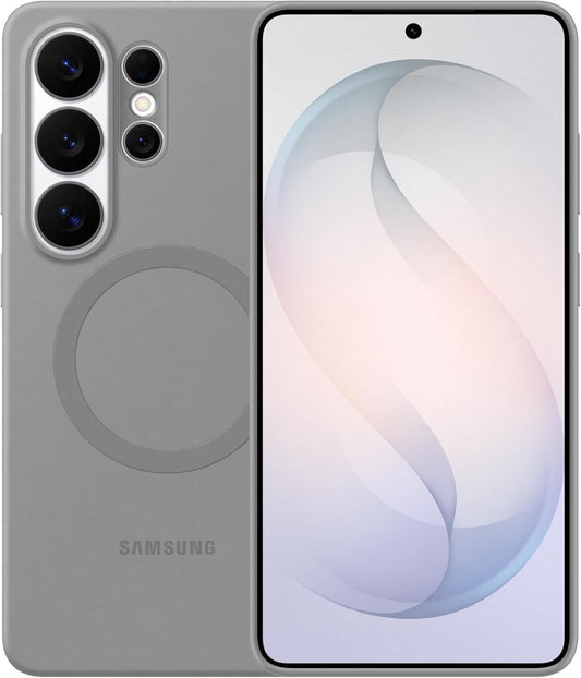 grey silicone magnet case on white background