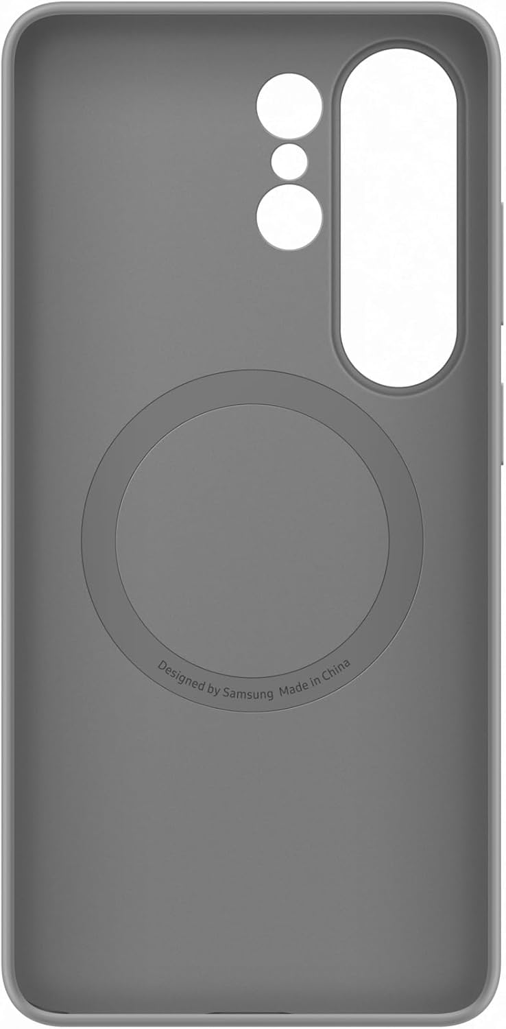 grey silicone magnet case on white background