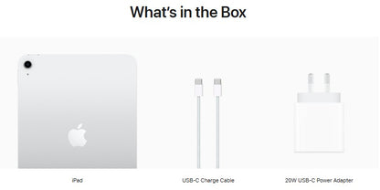 silver ipad on a white background