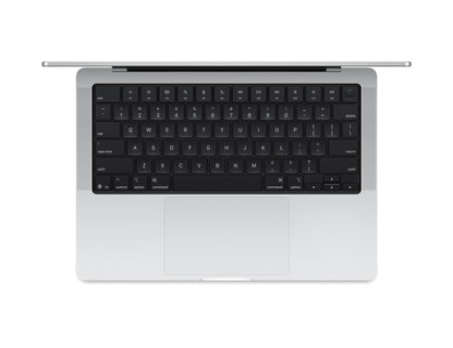 silver macbook on a white background