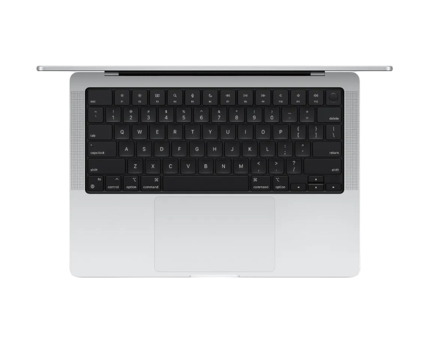 silver macbook on a white background