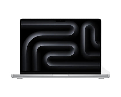silver macbook on a white background