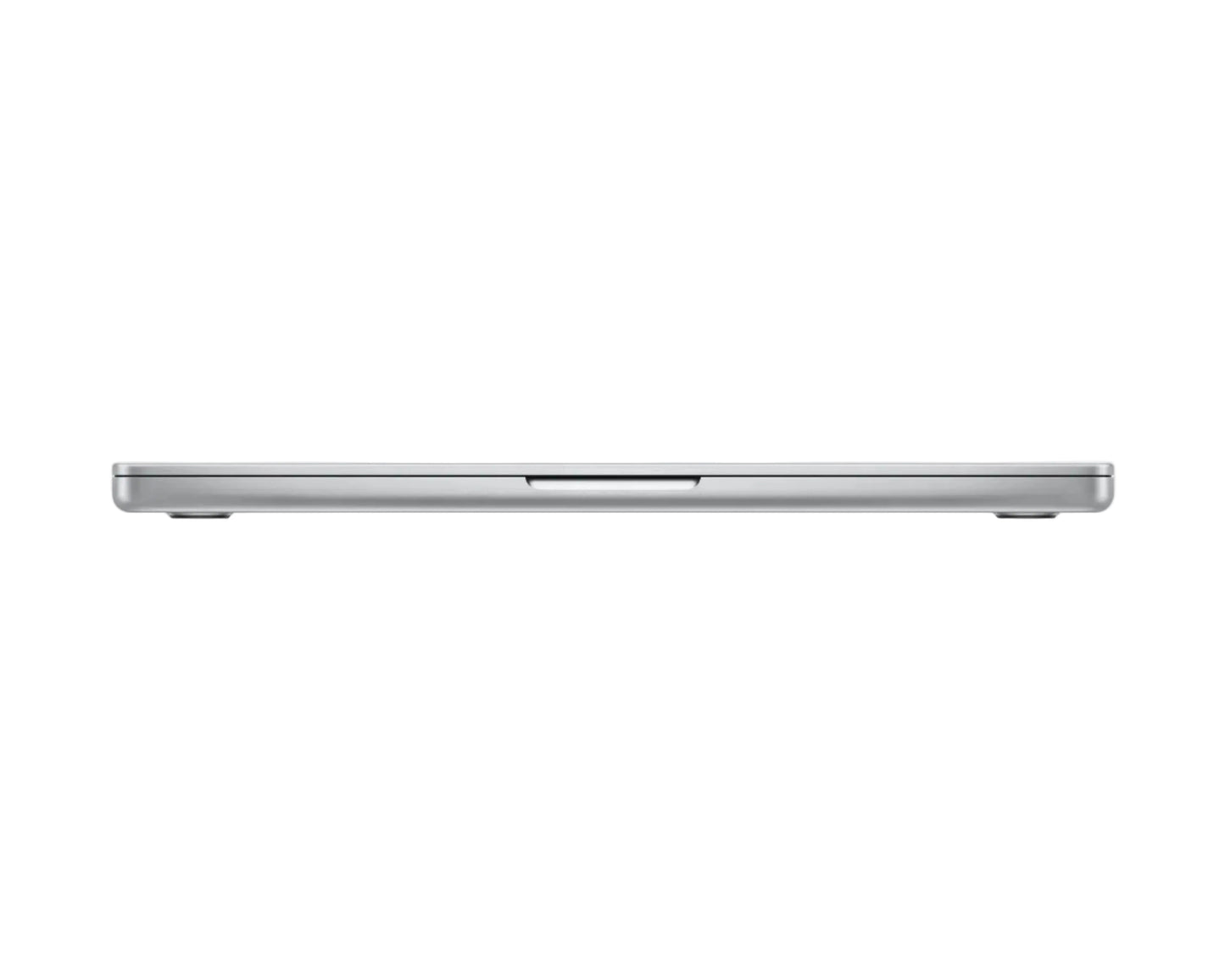 silver macbook on a white background