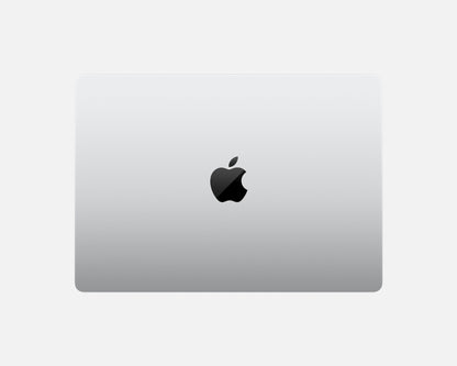 silver macbook on a white background