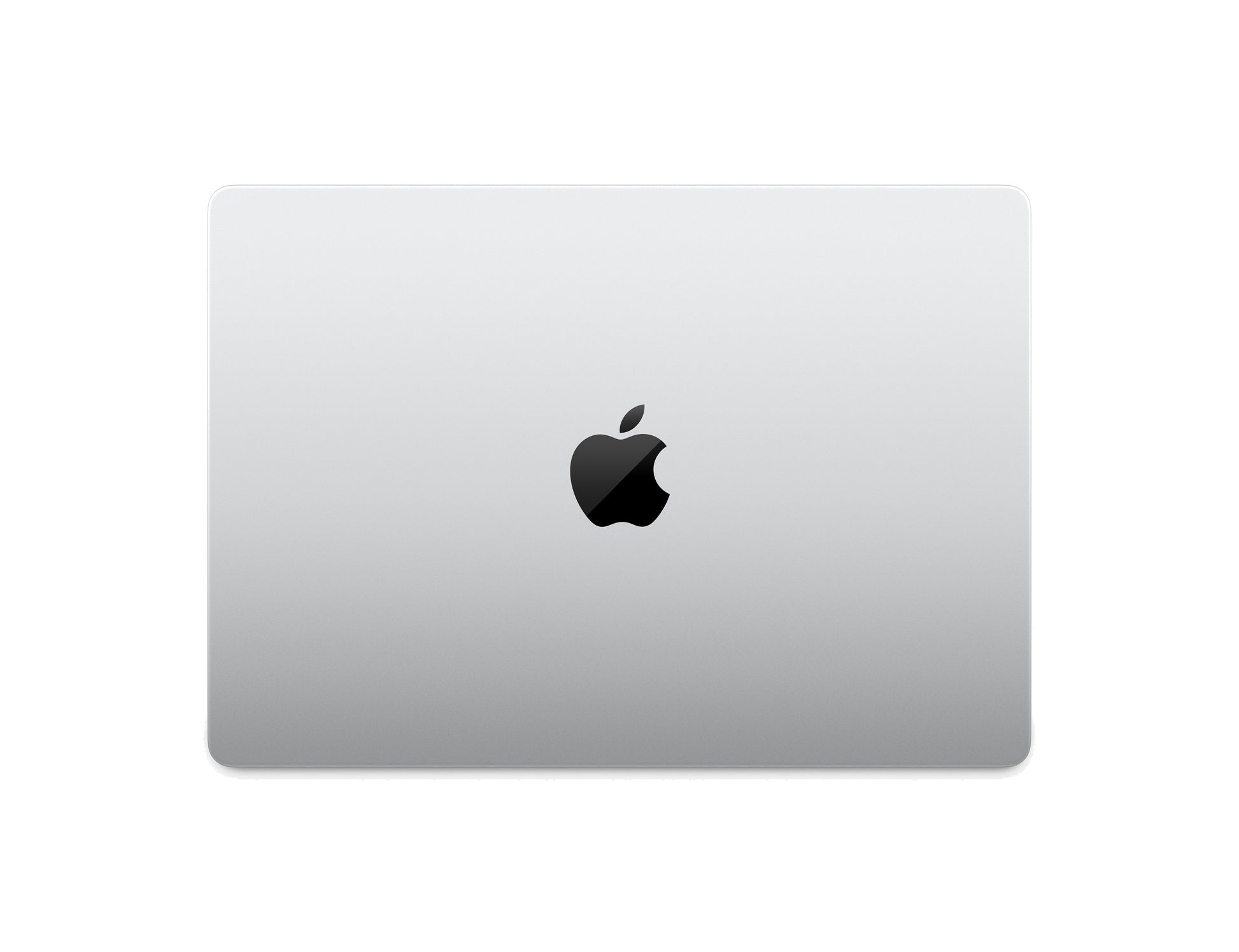 silver macbook on a white background